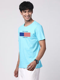 ADRO Men Graphic Printed Round Neck T-shirt