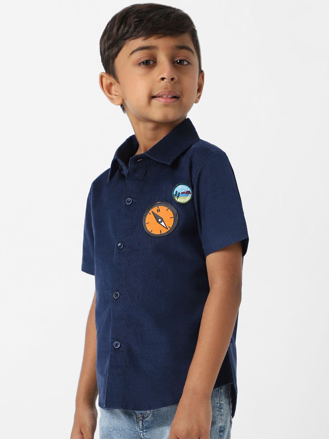 Nauti Nati Boys Standard Opaque Casual Shirt