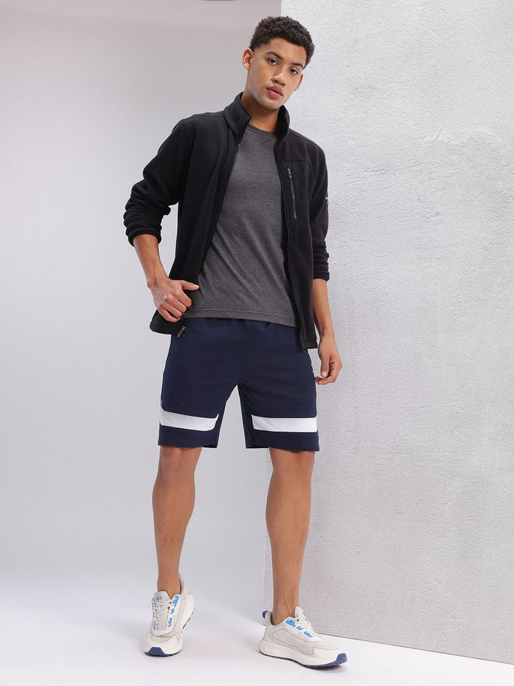 HRX by Hrithik Roshan Men Mid-Rise Colourblocked Lifestyle Shorts