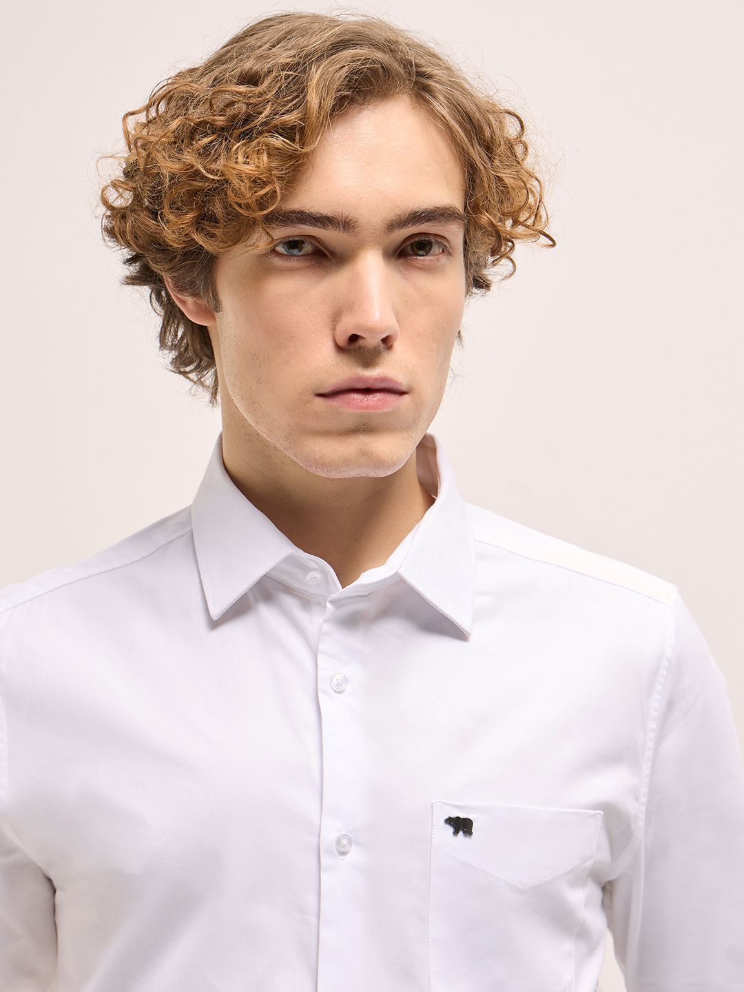 THE BEAR HOUSE Tailored Fit Cotton Formal Shirt