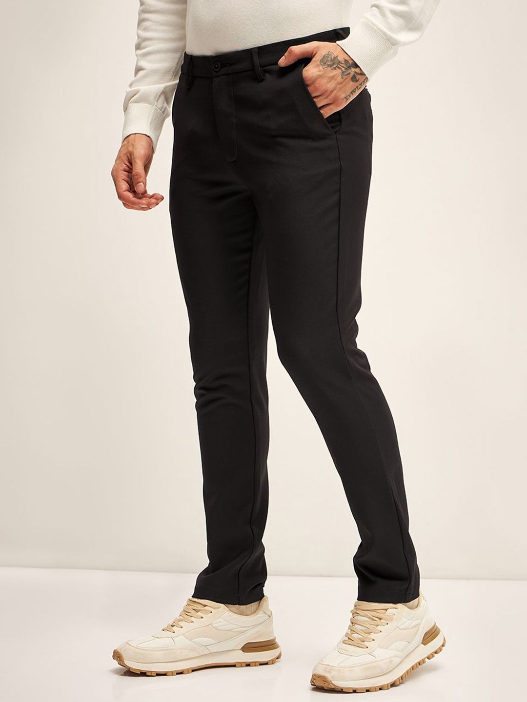 THE BEAR HOUSE Men Slim Fit Trousers