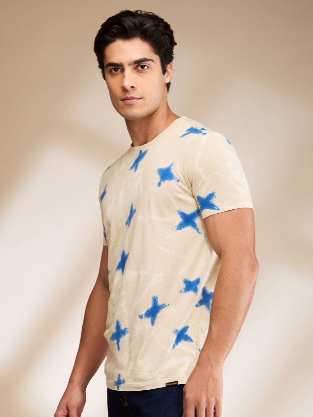 Being Human Men Conversational Printed Round Neck Cotton T-shirt