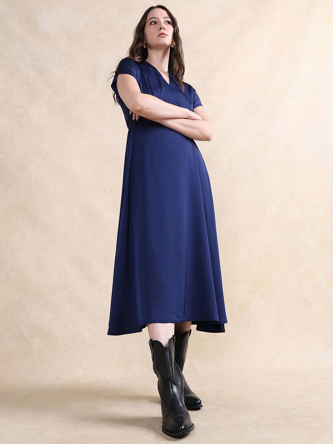 RAREISM Women Formal A-Line Midi Dress