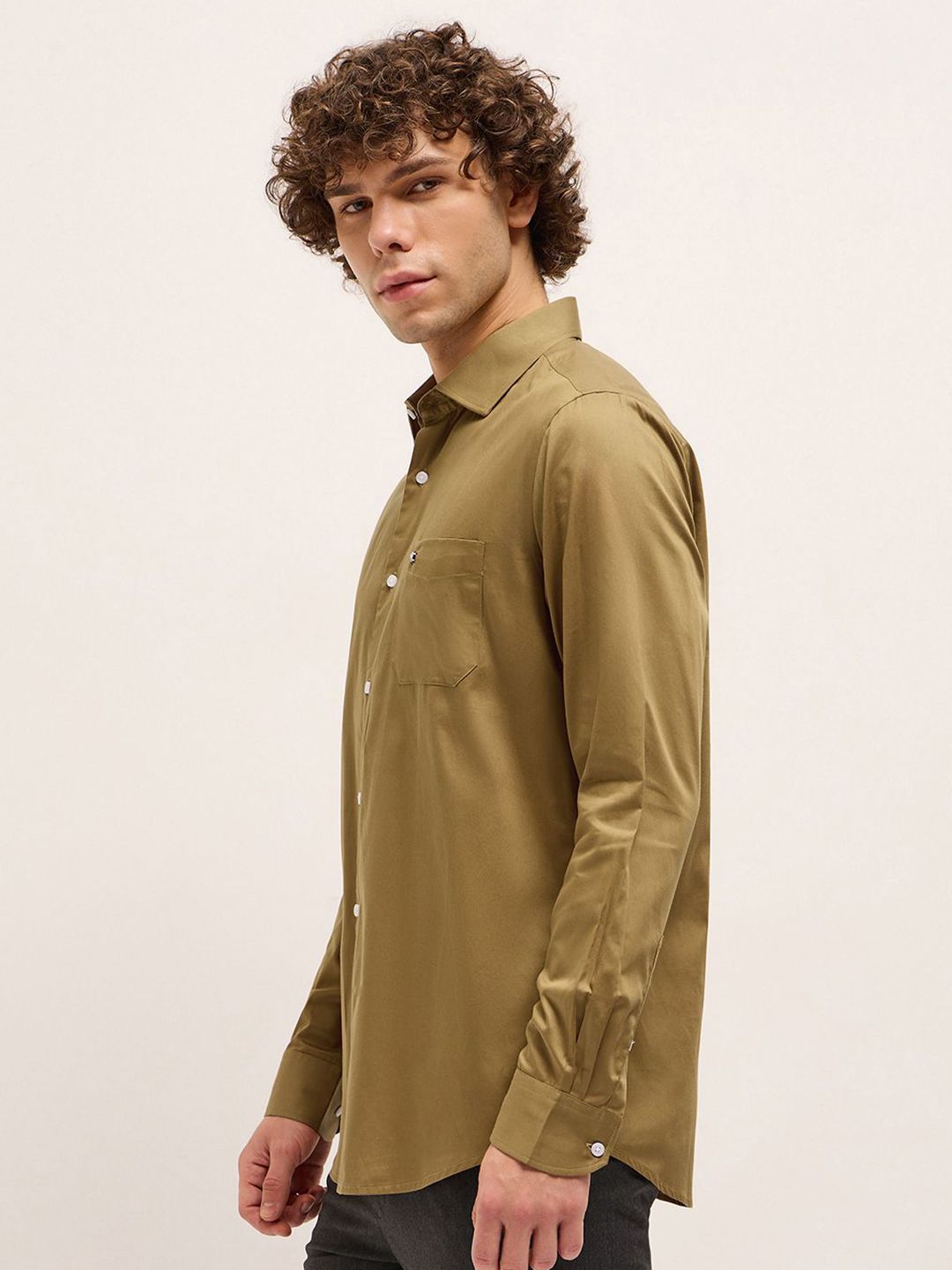 THE BEAR HOUSE Men Tailored Fit Opaque Formal Shirt
