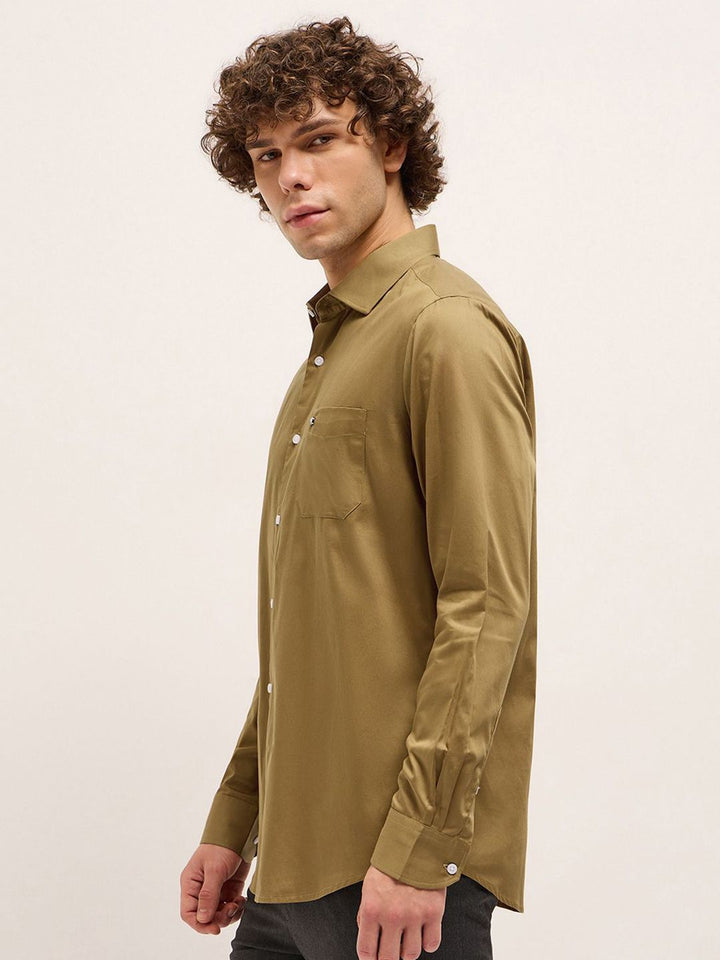 THE BEAR HOUSE Men Tailored Fit Opaque Formal Shirt