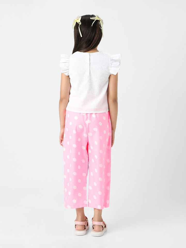 Nauti Nati Girls Printed Top with Trousers