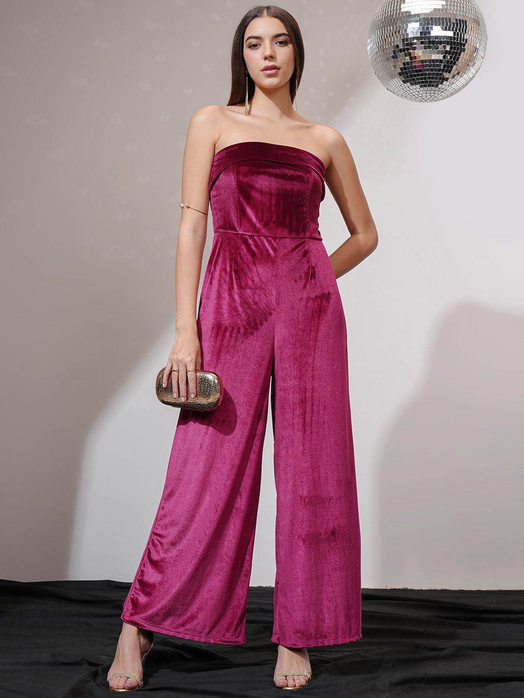 ESPYR By Tokyo Talkies Women Strapless Basic Jumpsuit