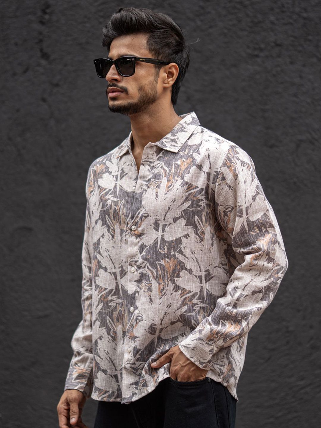 Powerlook Men Opaque Printed Casual Shirt