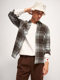 THE BEAR HOUSE Men Slim Fit Tartan Checks Opaque Checked Casual Shirt