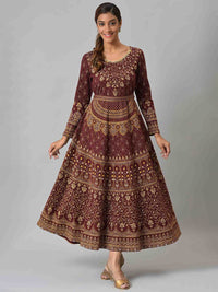 AURELIA Women Ethnic Motifs Printed Maxi Dress