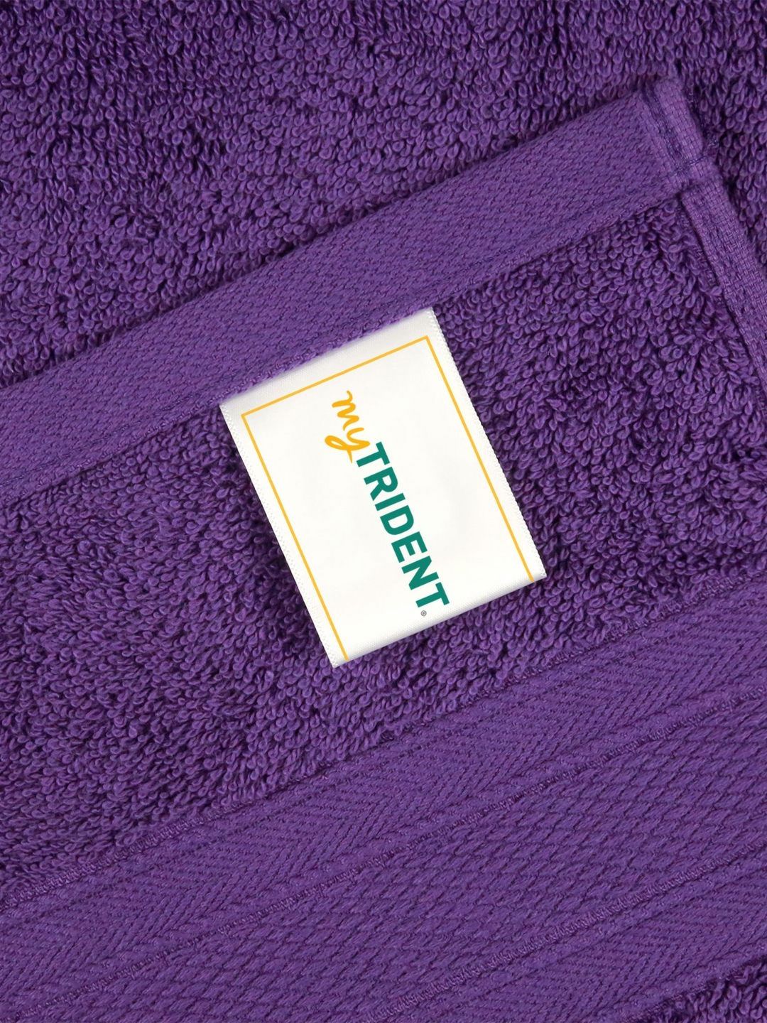 MYTRIDENT Purple Cotton 500 GSM Bath Towel