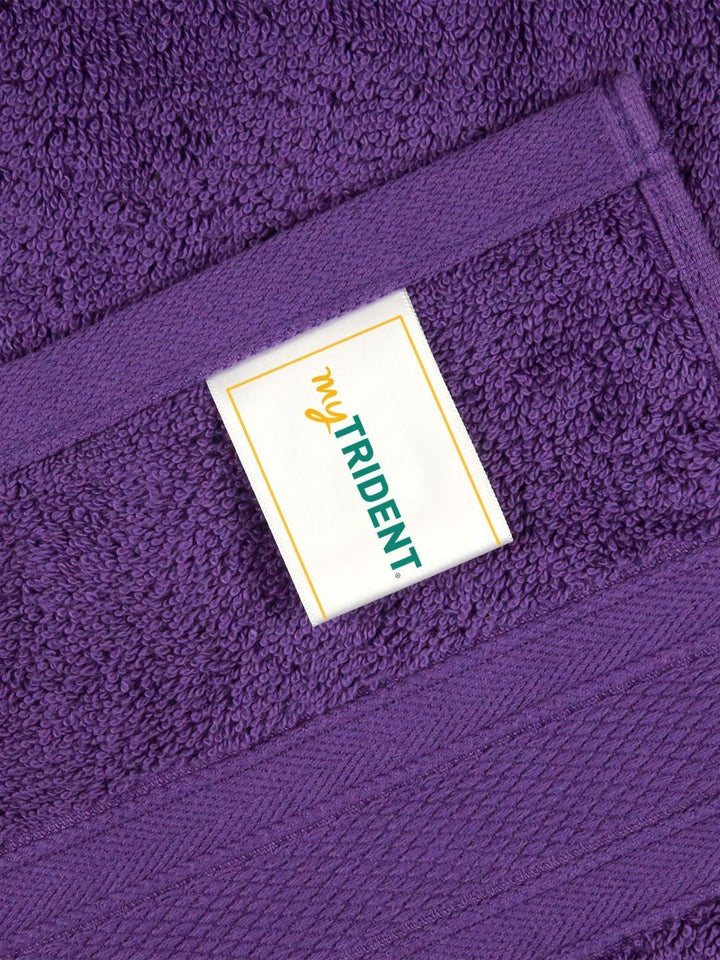 MYTRIDENT Purple Cotton 500 GSM Bath Towel