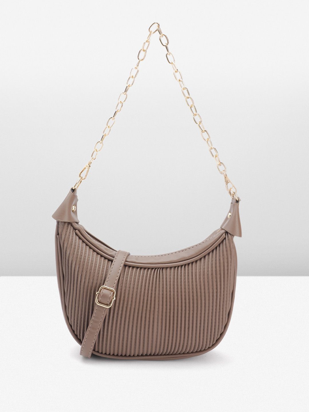 DressBerry Textured Structured Shoulder Bag