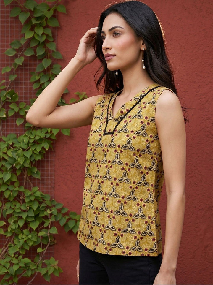 Mamicha Print Ethnic Top