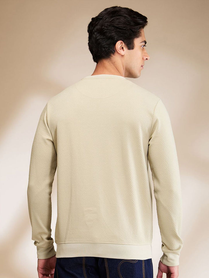 Being Human Men Solid Round Neck Cotton Pullover Sweatshirt