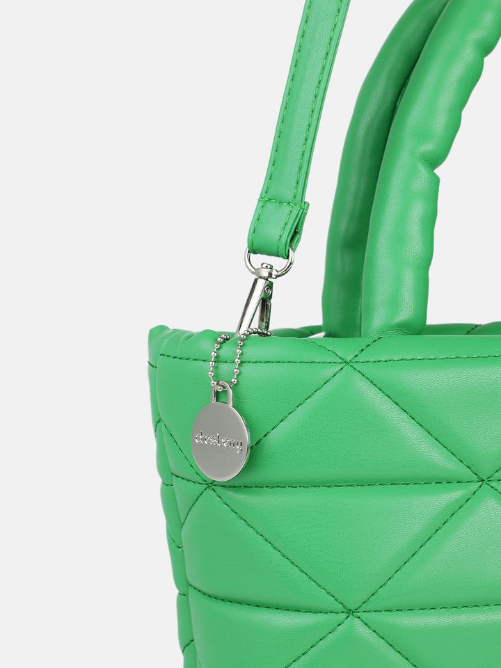 DressBerry Structured Quilted Handheld Bag with Pouch