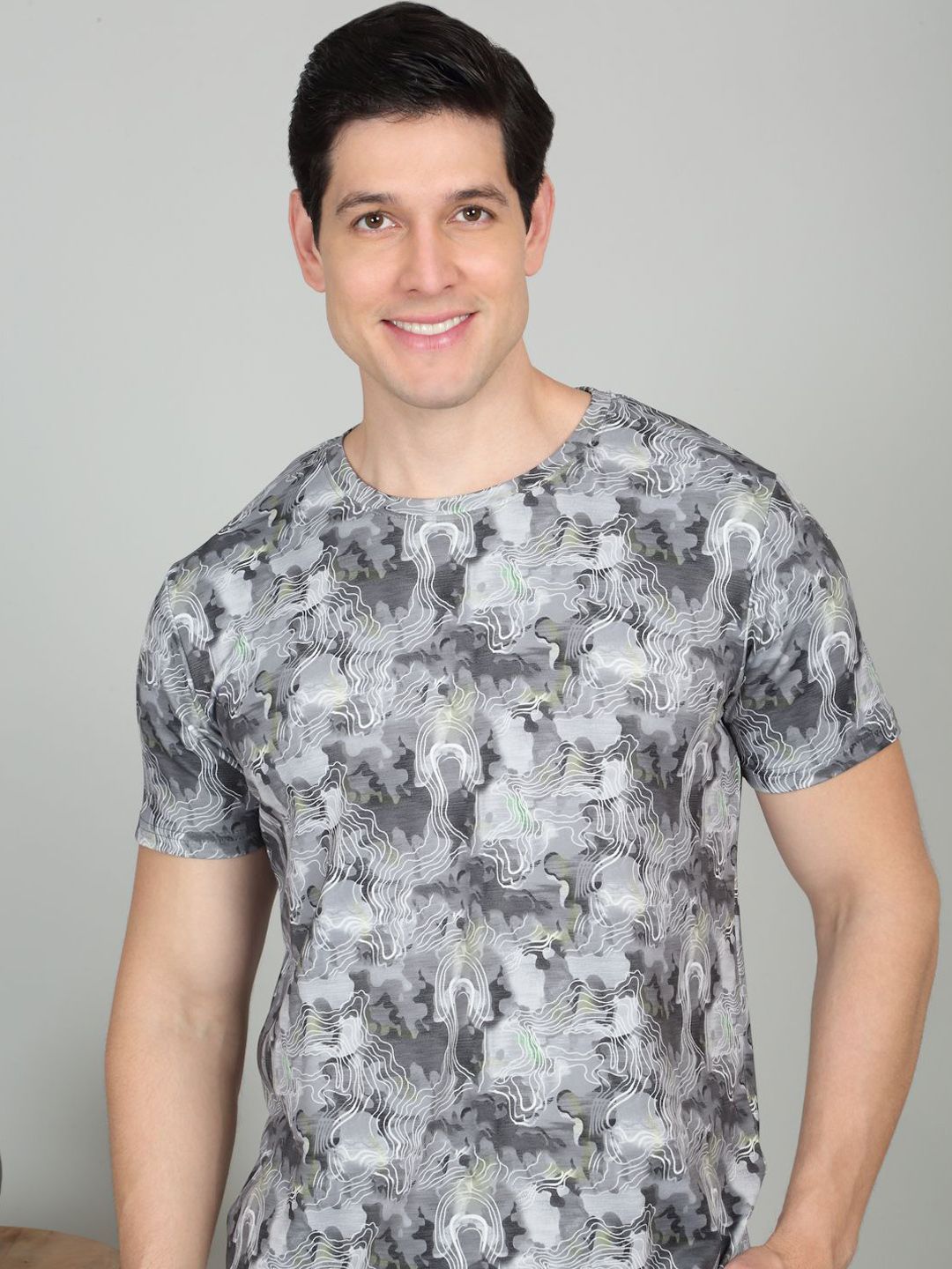 Sweet Dreams Printed Round Neck T-Shirt & Shorts