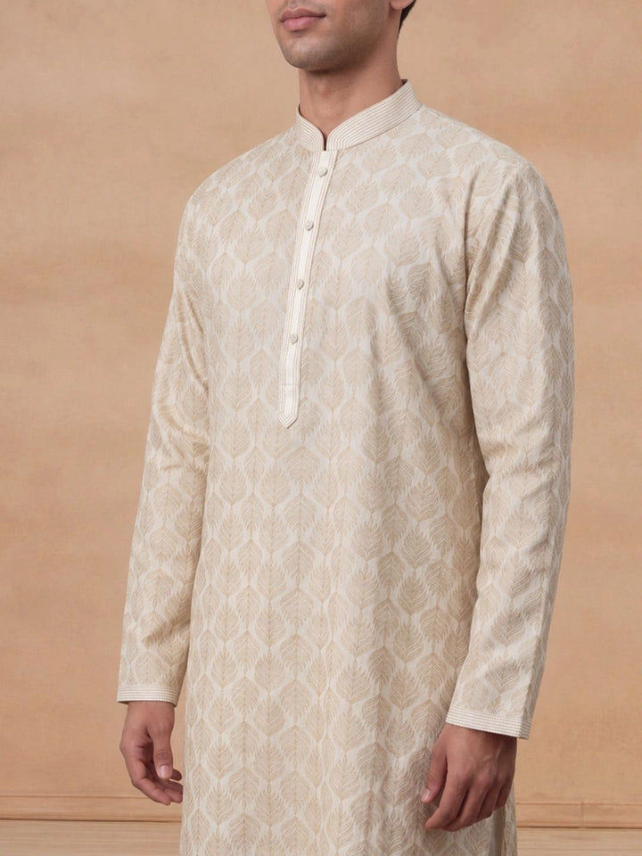 House of Chikankari Men Geometric Kurta
