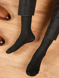 Teakwood Leathers Men Pack Of 5 Pure Cotton Above Ankle Length Socks