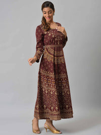 AURELIA Women Ethnic Motifs Printed Maxi Dress