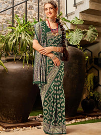 KALINI Woven Design Silk Blend Banarasi Saree