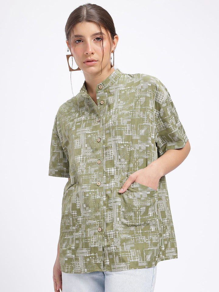 DressBerry Reflected Angles Relaxed Shirt