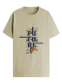 ADRO Men Graphic Printed Round Neck Cotton T-shirt