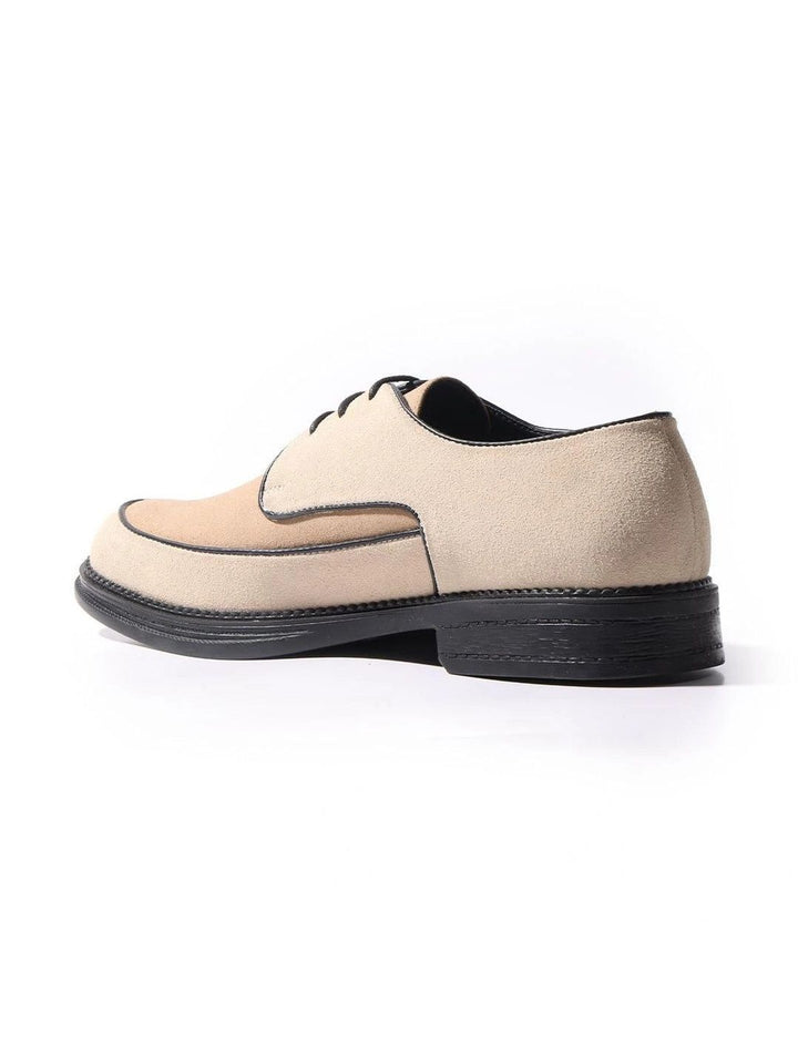 MONKSTORY Beige Atelier 1860 Dual Tone Lace-Ups Derby