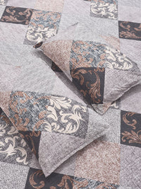 Myntra Elegant Homes Berbilang Warna Geometrik 300 TC Cadar Katil King dengan 2 Sarung Bantal