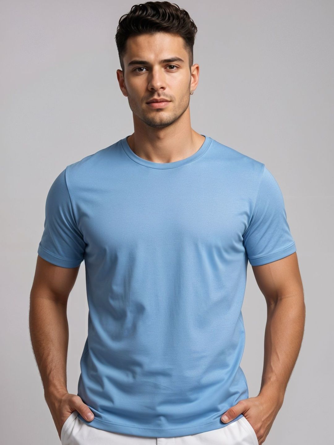 ADRO Short Sleeves Cotton Regular Fit T-shirt
