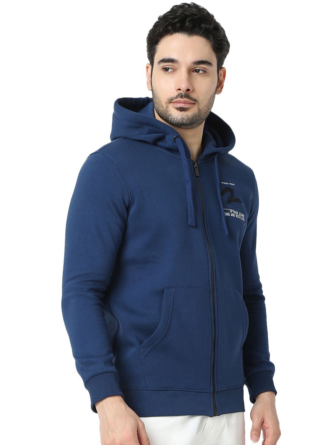 Spykar Men Sweatshirt Hooded