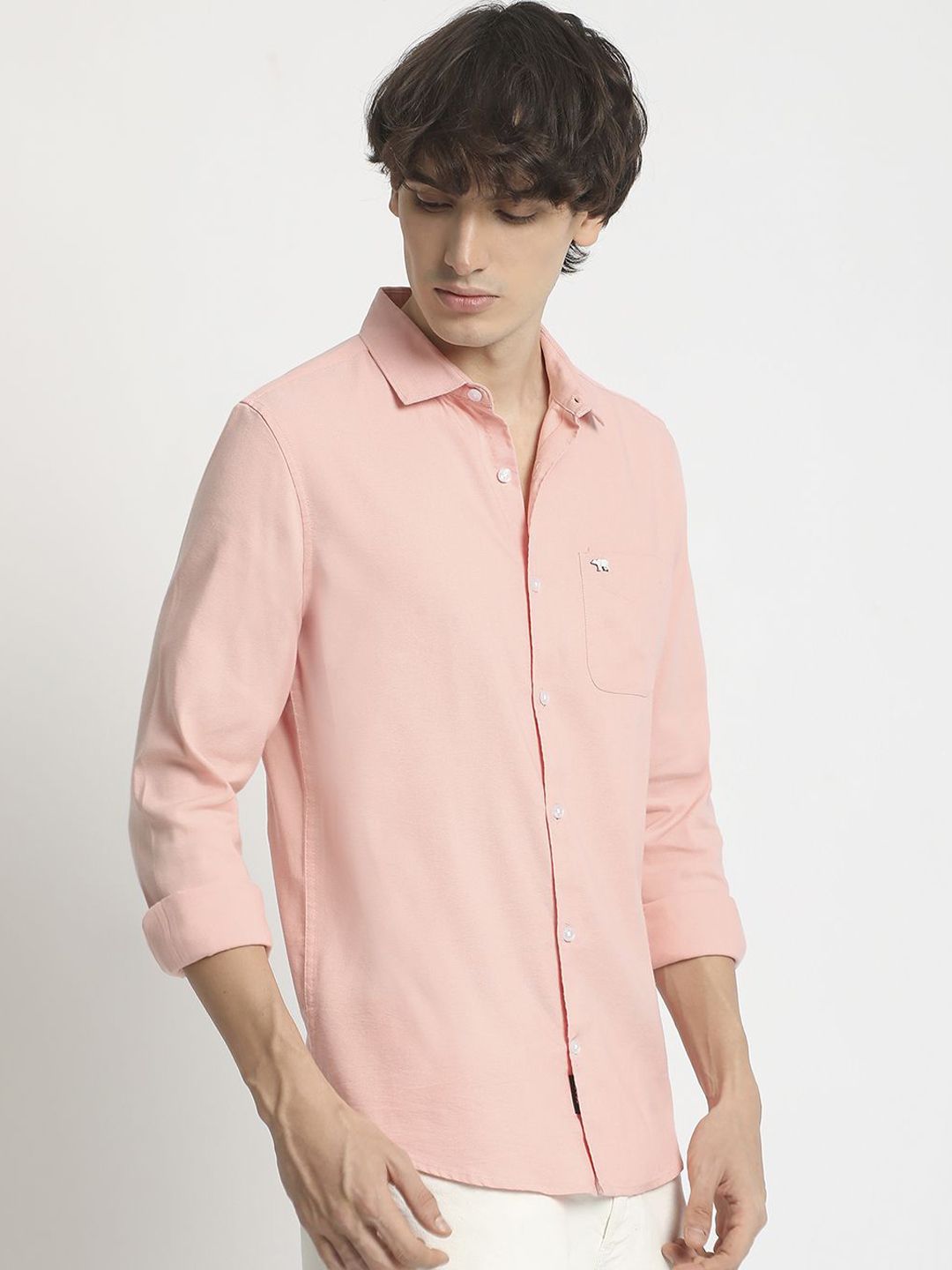 THE BEAR HOUSE Men Slim Fit Opaque Casual Shirt