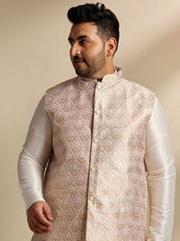 SOJANYA PLUS Woven Design Nehru Jacket