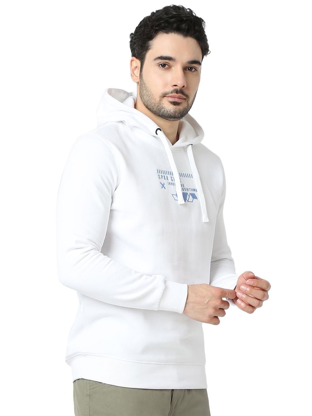 SPYKAR Men Hooded Sweatshirt
