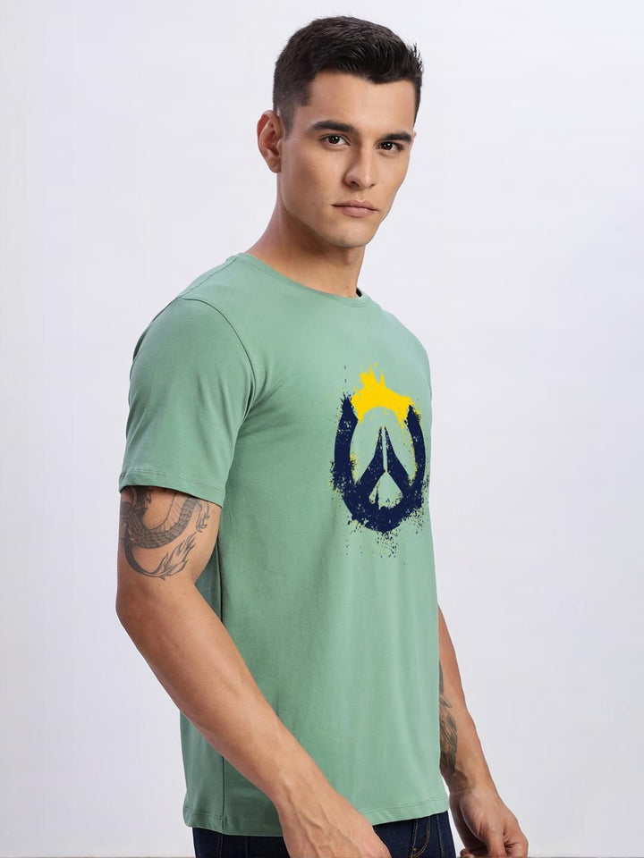 ADRO Men Sea Green Tshirts