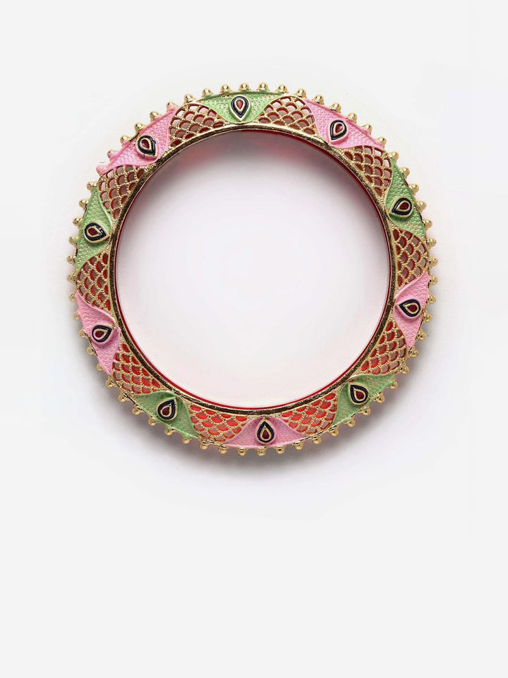 Anouk Set Of 2 Gold-Plated Artificial Stones Studded Bangles