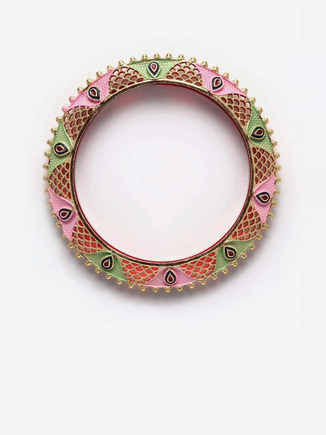 Anouk Set Of 2 Gold-Plated Artificial Stones Studded Bangles