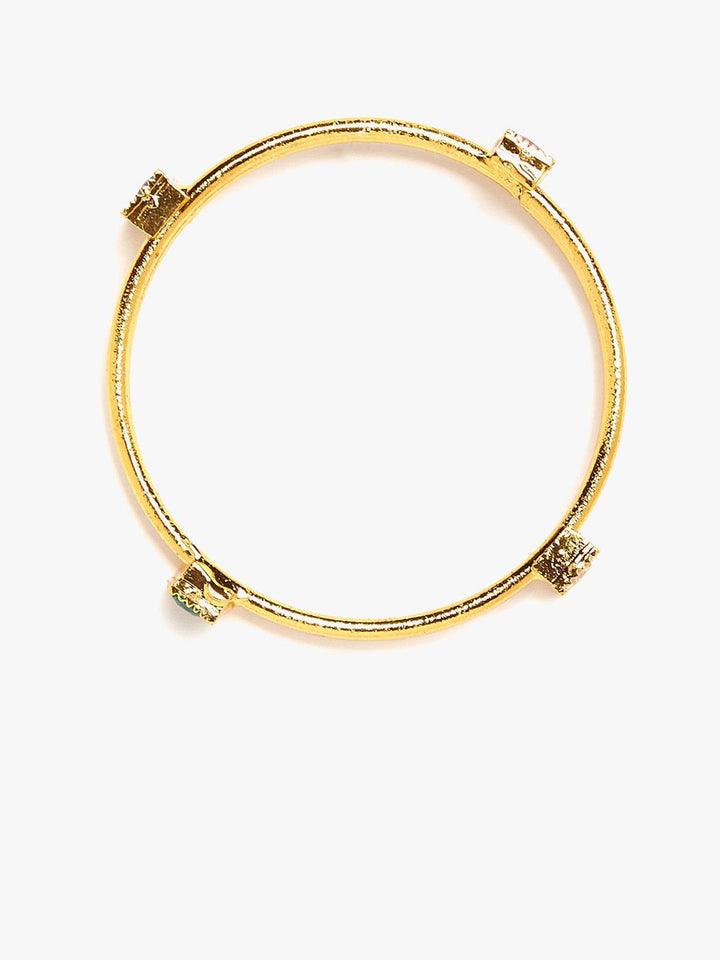 Anouk Set Of 2 Gold-Plated Stone-Studded Bangles