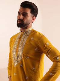 SOJANYA Kurta Kerja Cermin Sulam Lelaki