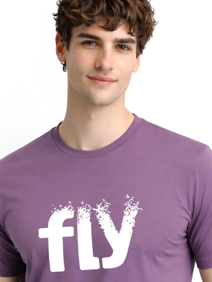 ADRO Men Typography Printed T-shirt