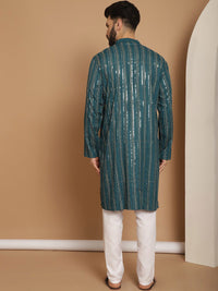 Anouk Embroidered Regular Thread Work Pure Cotton Kurta with Churidar