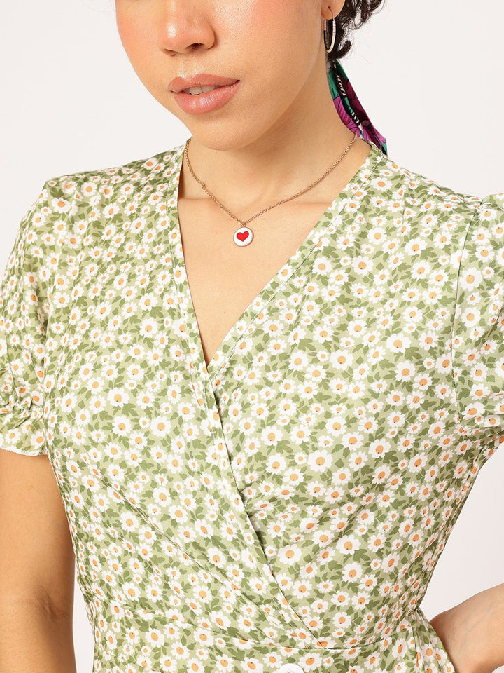 DressBerry Fairycore Finds Floral A-Line Mini Dress