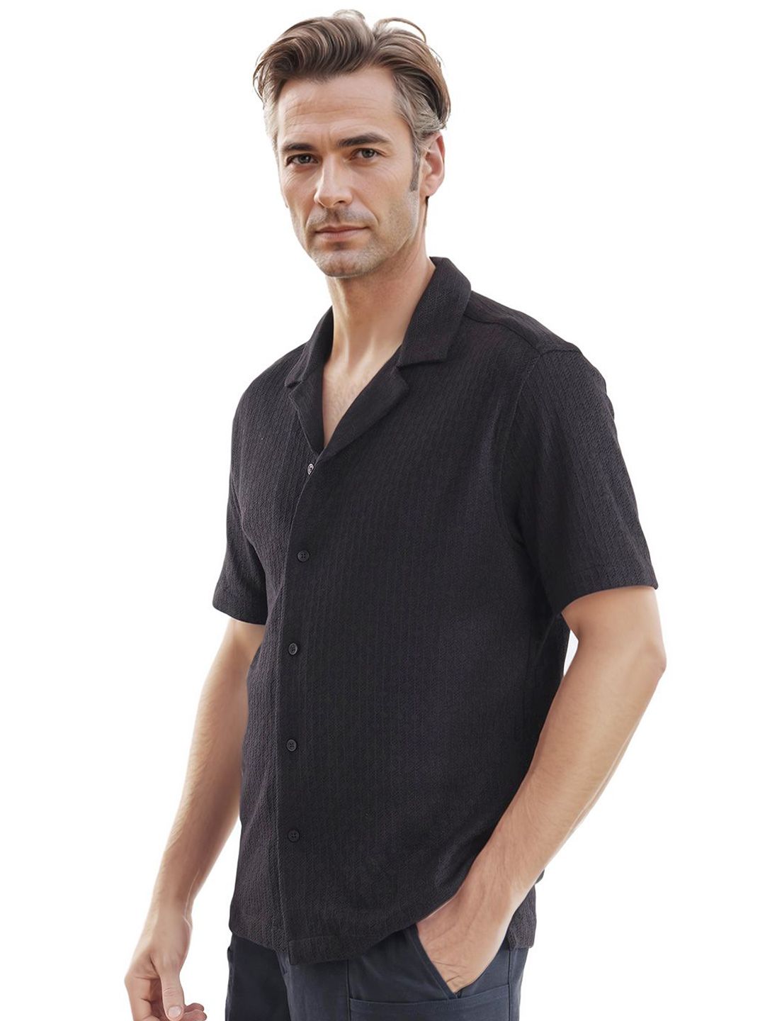 RARE RABBIT Men Comfort Boxy Opaque Casual Shirt
