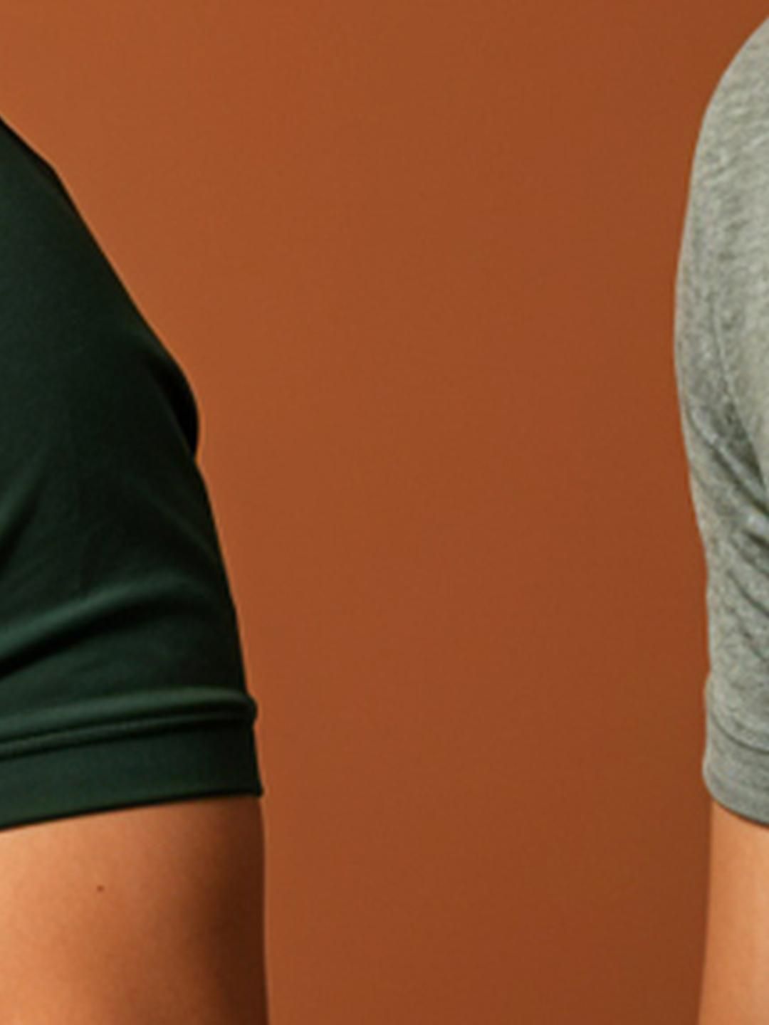 ADRO Men Green Cotton Tshirts