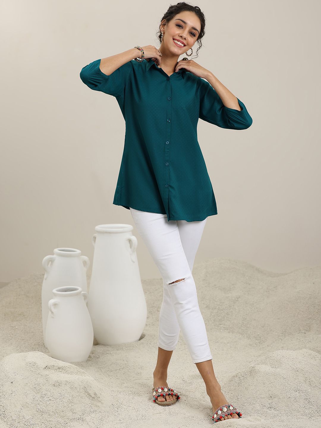 Libas Shirt Collar Tunic