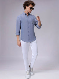 The Indian Garage Co Men Slim Fit Solid Casual Shirt