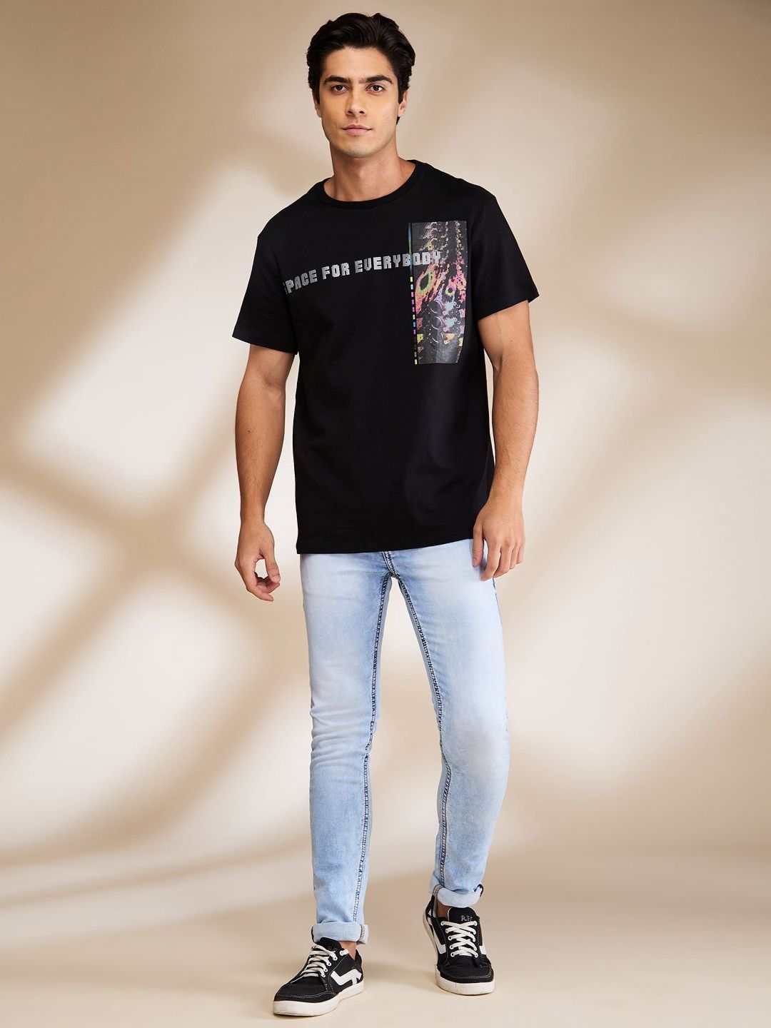 Being Human Men Graphic Printed Round Neck Cotton T-shirt