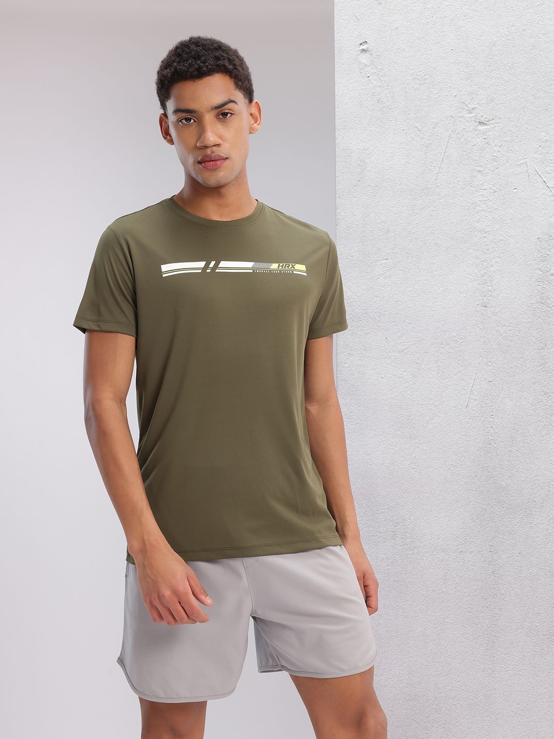 HRX by Hrithik Roshan Printed Rapid-Dry Training T-shirt