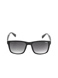Irus oleh Idee Unisex Grey Lens & Black Square Sunglasses dengan Lensa Dilindungi UV