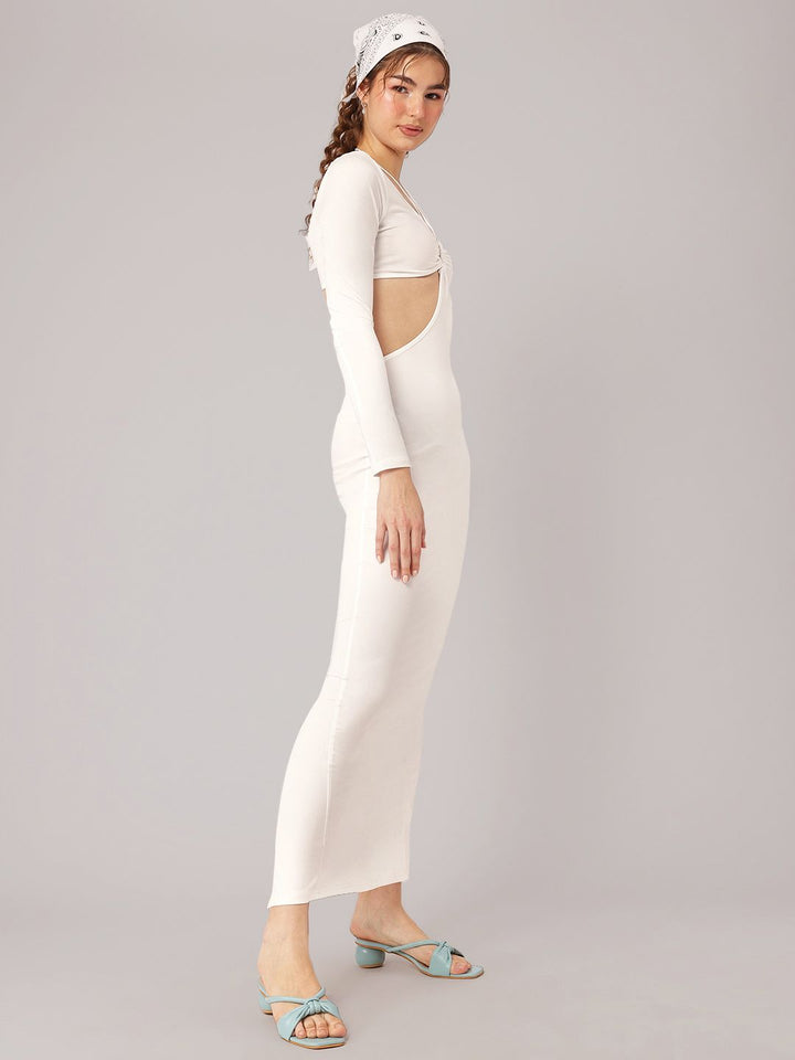 DressBerry Cocktail Night Cut-Out Bodycon Maxi Dress